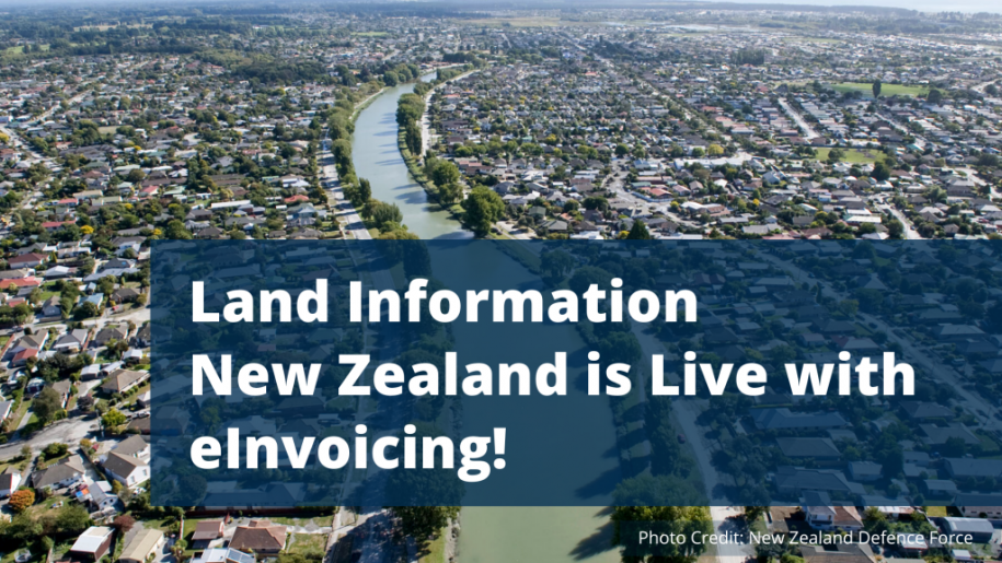 Land Information New Zealand is Live with e-invoicing!